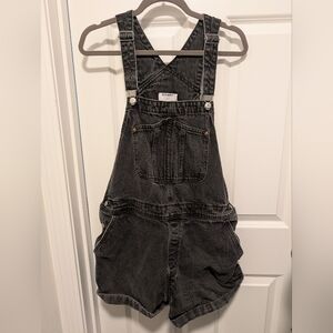 Old Navy Black Denim Overalls